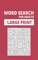 Word Search for Adults Large Print