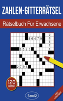 Zahlen-Gitterrätsel - Rätselbuch für Erwachsene