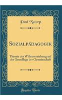 Sozialpï¿½dagogik: Theorie Der Willenserziehung Auf Der Grundlage Der Gemeinschaft (Classic Reprint): Theorie Der Willenserziehung Auf Der Grundlage Der Gemeinschaft (Classic Reprint)