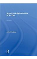 Annals of English Drama 975-1700