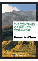 THE CONTENTS OF THE NEW TESTAMENT