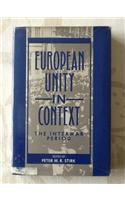 European Unity in Context: The Inter-war Period