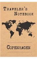 Traveler's Notebook Copenhagen: 6x9 Travel Journal or Diary with prompts, Checklists and Bucketlists perfect gift for your Trip to Copenhagen (Denmark) for every Traveler