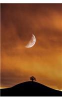 The Moon and a Lonely Tree Journal