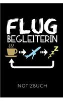 Flugbegleiterin Notizbuch