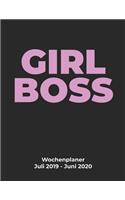 GIRL BOSS Wochenplaner Juli 2019 - Juni 2020