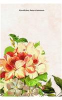 Floral Fabric Pattern Notebook