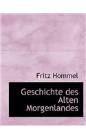 Geschichte Des Alten Morgenlandes