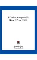 Il Codice Autografo