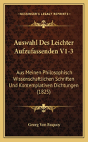 Auswahl Des Leichter Aufzufassenden V1-3