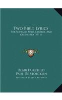 Two Bible Lyrics