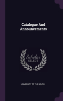 Catalogue And Announcements