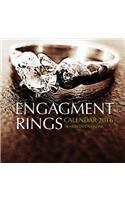 Engagement Rings Calendar 2016: 16 Month Calendar