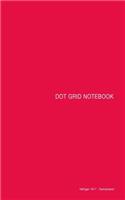 DOT Grid Notebook: Red Cover, 5 x 7, 100 pages