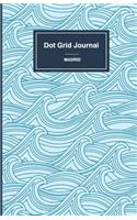 Cuaderno de malla de puntos - Olas: Tapa blanda, 14x21cm, 130 páginas(6 Madrid)