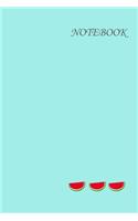 Pastel Blue Watermelon Notebook