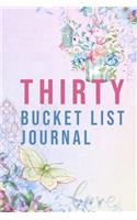 Thirty Bucket List Journal