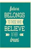 Future belongs to those who believe in their dreams