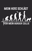 Border Collie: Notizbuch/Tagebuch/Aufgabenheft/120 Seiten/Gepunktete Seiten,6x9 Zoll
