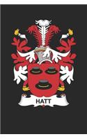 Hatt: Hatt Coat of Arms and Family Crest Notebook Journal (6 x 9 - 100 pages)