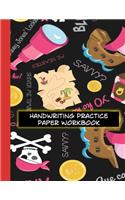 Handwriting Practice Paper Workbook