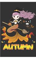 Autumn: Autumn Halloween Beautiful Mermaid Witch Want To Create An Emotional Moment For Autumn?, Show Autumn You Care With This Personal Custom Gift With Au