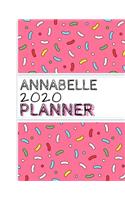 Annabelle: : 2020 Personalized Planner: One page per week: Pink sprinkle design