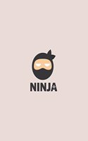 Ninja: Ninja on grey cover (8.5 x 11) inches 110 pages, Blank Unlined Paper for Sketching, Drawing, Whiting, Journaling & Doodling(6 Ninja on Grey Sketchbook)