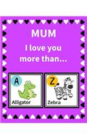 Mum I Love You More Than