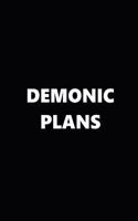 2019 Daily Planner Demonic Plans Black White 384 Pages