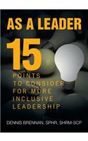 As A Leader