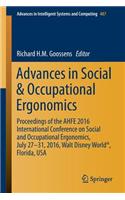 Advances in Social & Occupational Ergonomics