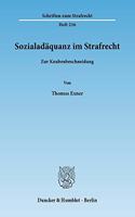 Sozialadaquanz Im Strafrecht