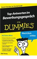 Top-Antworten im Bewerbungsgespräch für Dummies