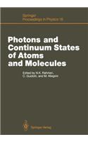 Photons and Continuum States of Atoms and Molecules