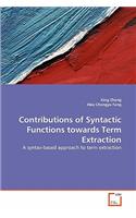 Contributions of Syntactic Functions towards Term Extraction