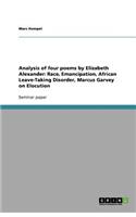 Analysis of four poems by Elizabeth Alexander