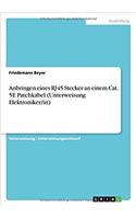 Anbringen eines RJ45 Stecker an einem Cat. 5E Patchkabel (Unterweisung Elektroniker/in)