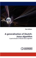 generalization of Deutch-Jozsa algorithm