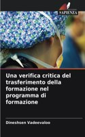 Una verifica critica del trasferimento della formazione nel programma di formazione