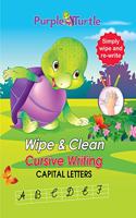 Purple Turtle Wipe & Clean Cursive Writing Capital Letters