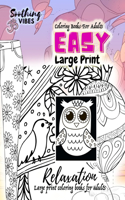 Coloring books for adults large print easy, Large print coloring books for adults relaxation: variety coloring books for adults
