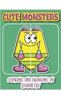 Cute Monsters Coloring And Drawing In Symmetry