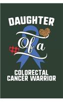 Daughter Of A Colorectal Cancer Warrior: Colorectal Cancer Awareness Leopard Buffalo Plaid Family Gift