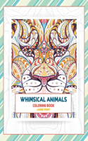 Whimsical Animals Coloring Book - Large Print