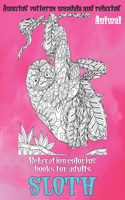 Relaxation Coloring Books for Adults - Animal - Amazing Patterns Mandala and Relaxing - Sloth
