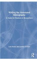 Writing the Annotated Bibliography