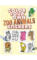 Color Your Own Zoo Animals Stickers