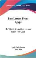 Last Letters From Egypt