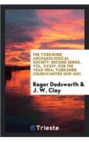 Record Series (Yorkshire Archaeological Society)